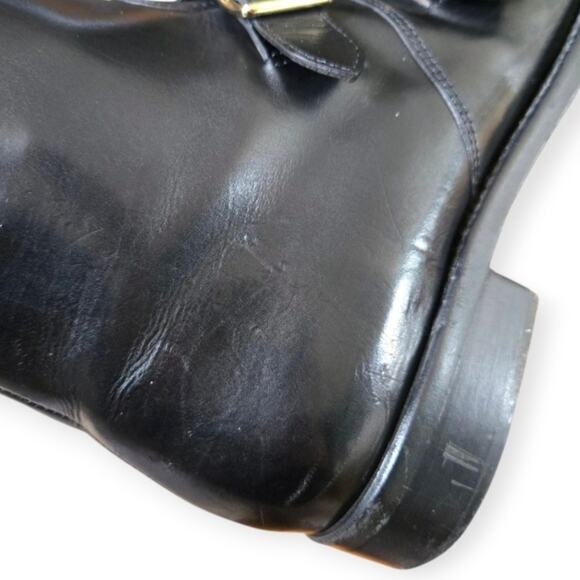 The Office of Angela Scott Mr. Dean Double Monk Strap Boot Black EU 38 US 8 - Picture 8 of 9